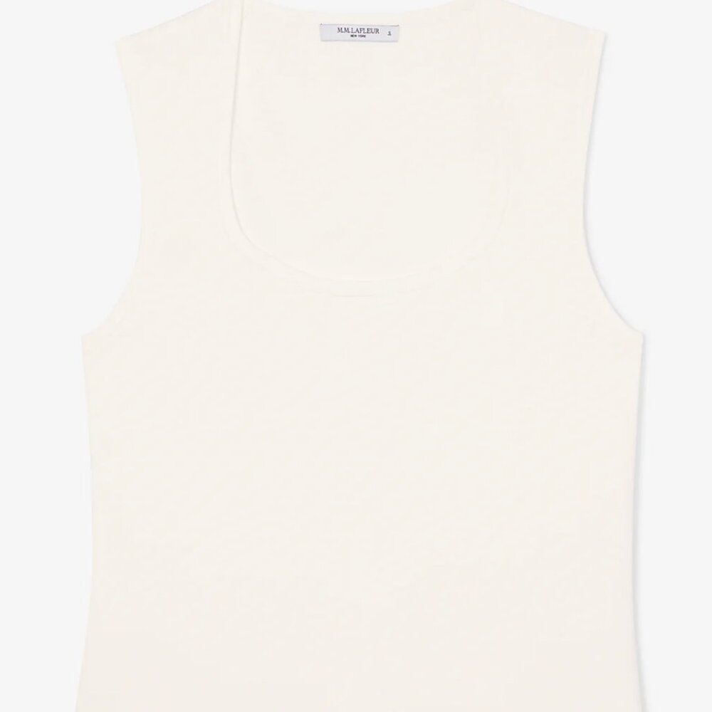 The Sabine Sculptural Tank - Eco 365Knit- Ivory